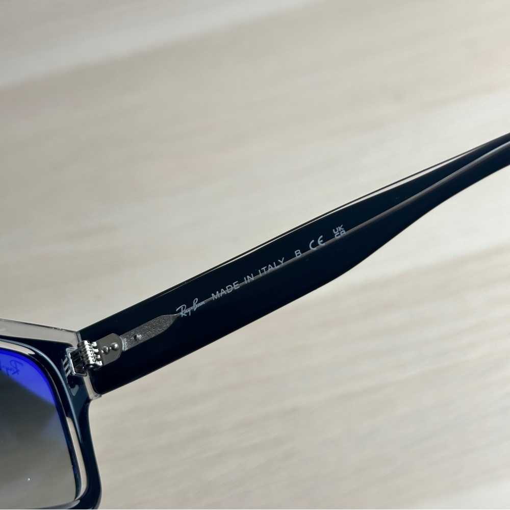 Ray-Ban RB2191 INVERNESS 1294/3M 54MM Black Frame Blue Gradient Lens Sunglasses - Picture 4 of 6